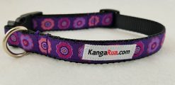 Pink & Purple Flowers on Purple - 3/4" Collar